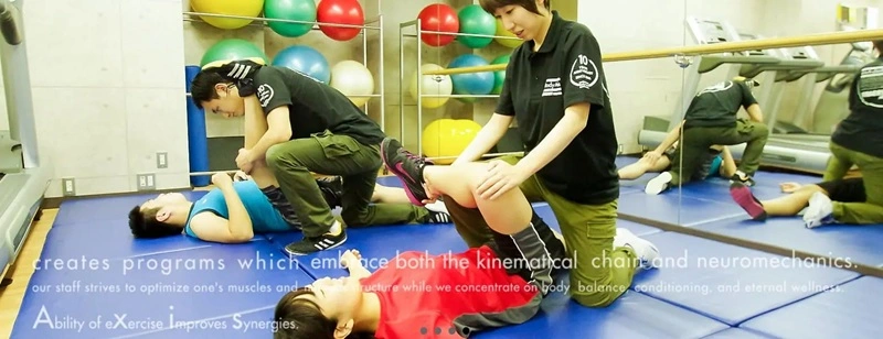 ジムでストレッチ