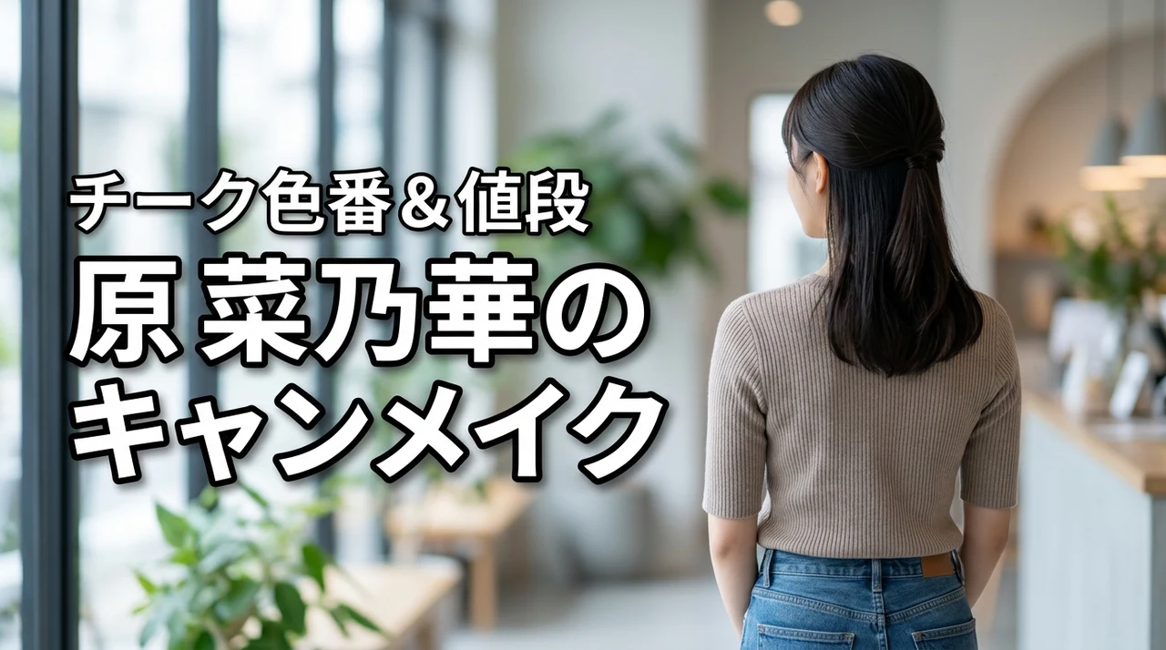 原菜乃華のキャンメイクCM使用コスメは?チークの色番・値段を紹介(記事のアイキャッチ画像)